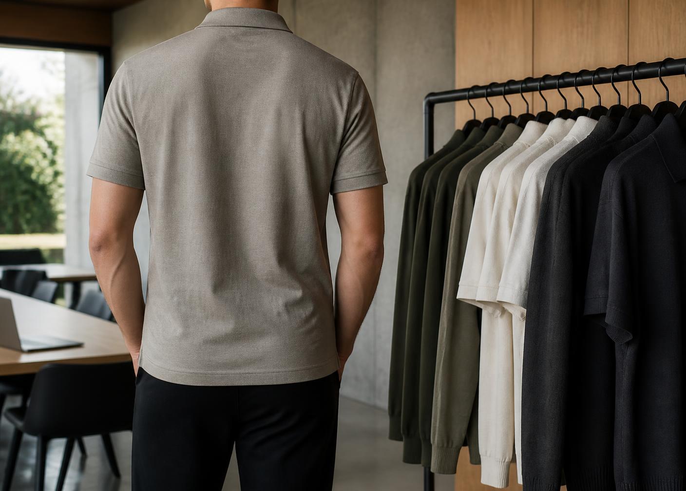 Premium corporate polos and knitwear